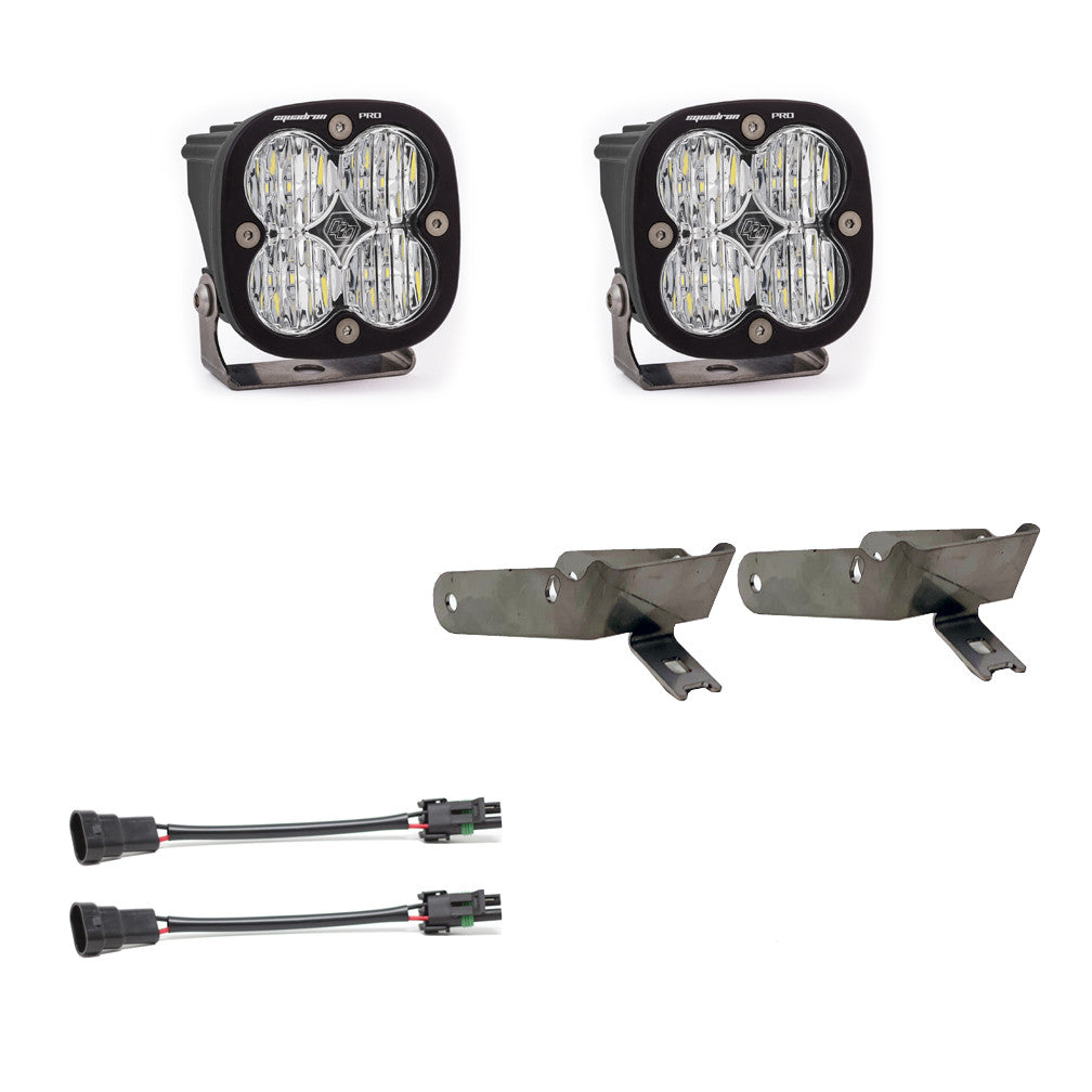 Baja Designs 630818 Clear Lens Wide Cornering Fog Pocket LED Light Kit Squadron Pro | 1999-2010 F250/F350