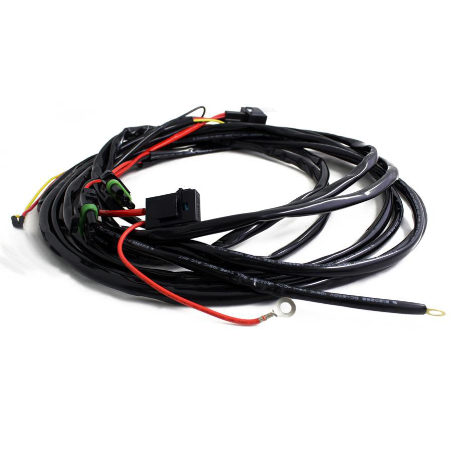 Baja Designs 640163 3-Pin Hi-Beam 2-Light Max Wiring Harness OnX6/S8/XL | Universal