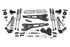 BDS 1524FPE 4in FOX 2.5 Conversion Lift Kit w/ Radius Arms & 5in Block Kit w/ 3 Leaf Main | 2017-2019 F250/F350 4WD