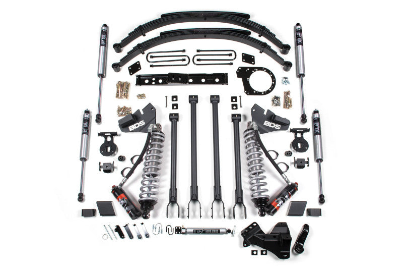 BDS 1572FPE 7in 4-Link Lift Kit w/ FOX 2.5 Shocks & Rear Leaf Springs | 2020-2022 F250/F350 4WD Diesel