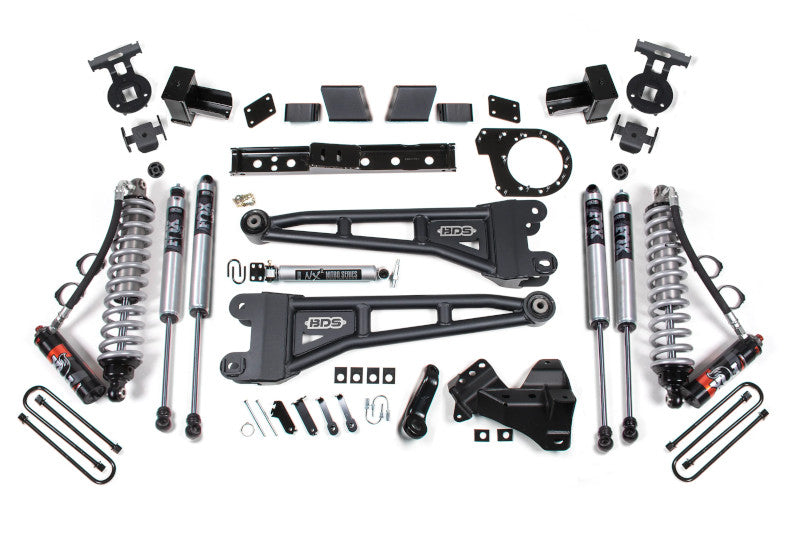 BDS 1573FPE 6in Radius Arms Kit w/ FOX 2.5 Coilovers | 2020-2022 F350 4WD Diesel