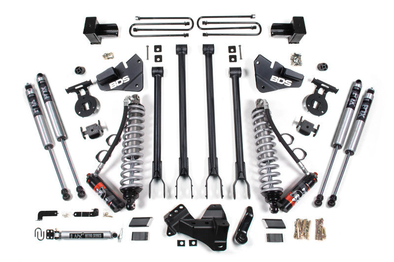 BDS 1577FPE 4in 4-Link Lift Kit w/ FOX 2.5 Coilover Conversion | 2017-2019 F350 DRW 4WD Diesel