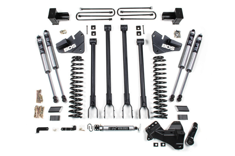 BDS 1577FS 4in 4-Link Lift Kit w/ FOX 2.0 Shocks | 2017-2019 F350 DRW 4WD Diesel