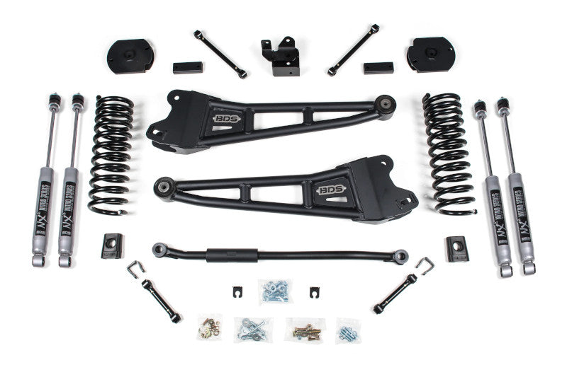 BDS 1624H 3in Radius Arm Lift Kit w/ NX2 Nitro Shocks | 2014-2018 Ram 2500 4WD Diesel