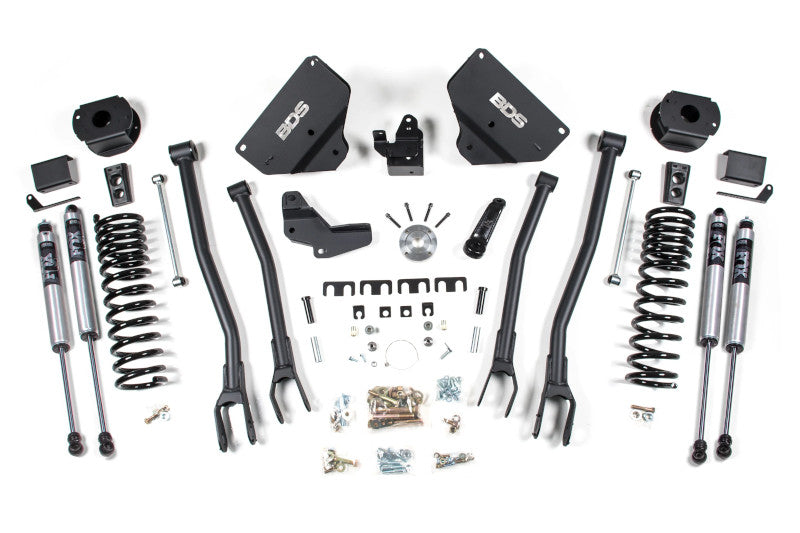 BDS 1634FS 4in 4-Link Lift Kit w/ FOX 2.0 Shocks | 2014-2018 Ram 2500 4WD Air Ride Gas