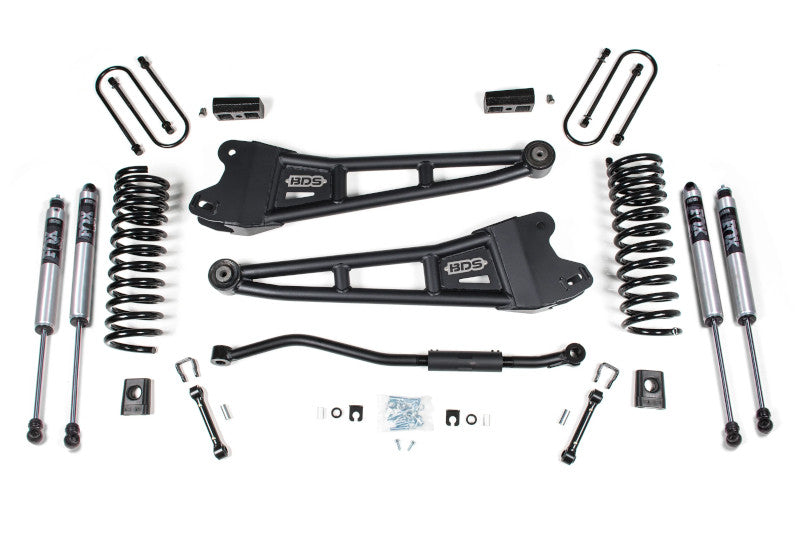 BDS 1655FS 4in Radius Arm Lift Kit w/ FOX 2.0 Shocks | 2019-2024 Ram 3500 4WD Diesel w/o Rear Overload