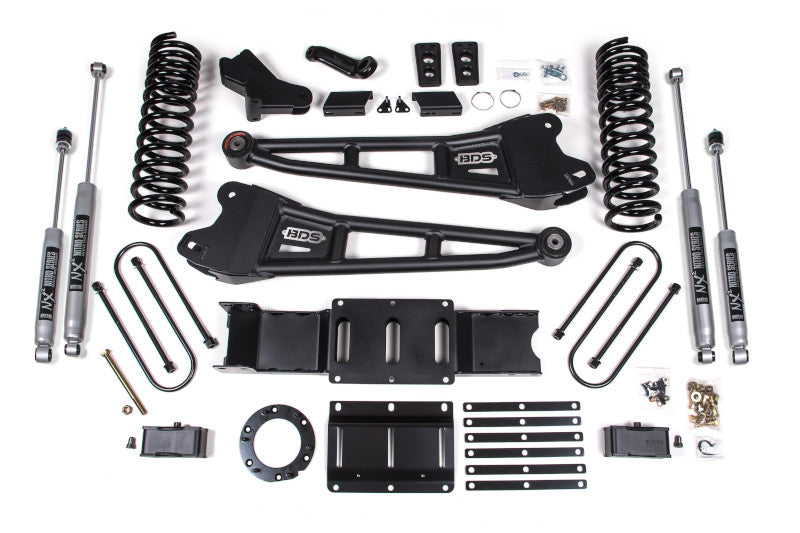 BDS 1656H 4in Radius Arm Lift Kit w/ NX2 Nitro Shocks - 6 Bolt | 2019-2024 Ram 3500 4WD w/o Rear Overload