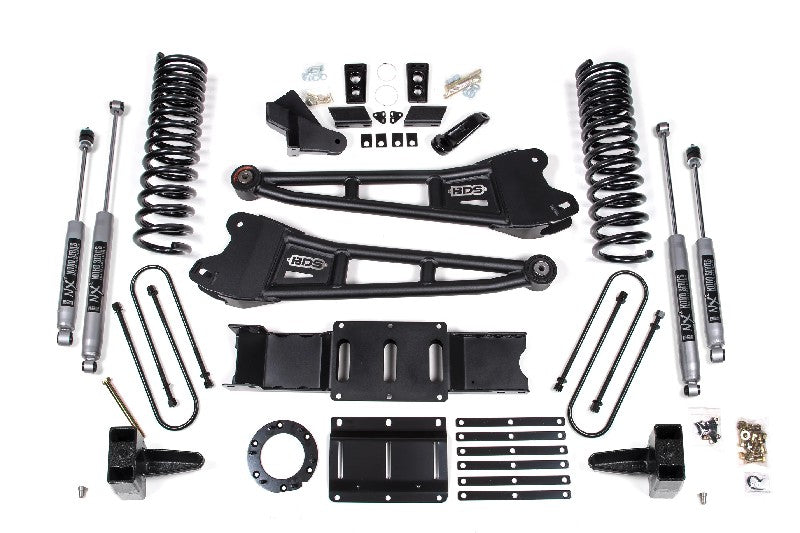 BDS 1682H 6in Radius Arm Lift Kit w/ NX2 Nitro Shocks - 6 Bolt | 2019-2023 Ram 3500 w/o Rear Overload Leaf