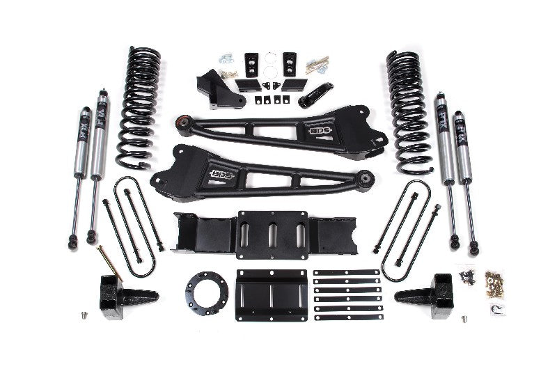 BDS 1685FS 6in Radius Arm Lift Kit w/ FOX 2.0 Shocks - 8 Bolt | 2019-2023 Ram 3500 w/ Rear Overload Leaf