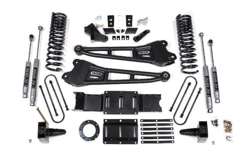 BDS 1685H 6in Radius Arm Lift Kit w/ NX2 Nitro Shocks - 8 Bolt | 2019-2023 Ram 3500 w/ Rear Overload Leaf