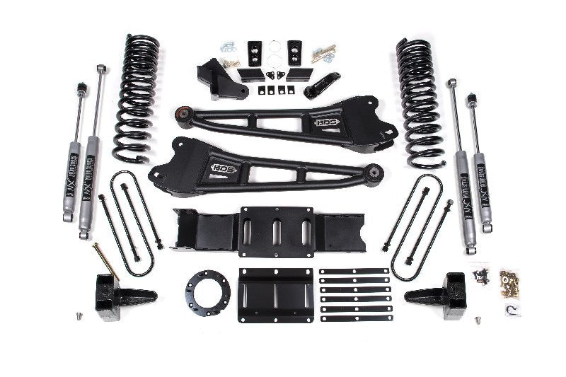 BDS 1686H 5.5in Radius Arm Lift Kit w/ NX2 Nitro Shocks | 2019-2023 Ram 3500 w/o Rear Overload Leaf