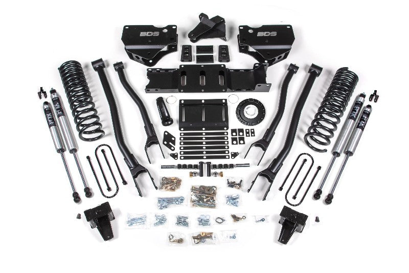 BDS 1692FS 6in 4-Link Lift Kit w/ FOX 2.0 Shocks - 8 Bolt | 2019-2023 Ram 3500 w/o Rear Overload Leaf