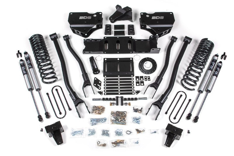 BDS 1693FS 6in 4-Link Lift Kit w/ FOX 2.0 Shocks - 8 Bolt | 2019-2023 Ram 3500 w/ Rear Overload Leaf