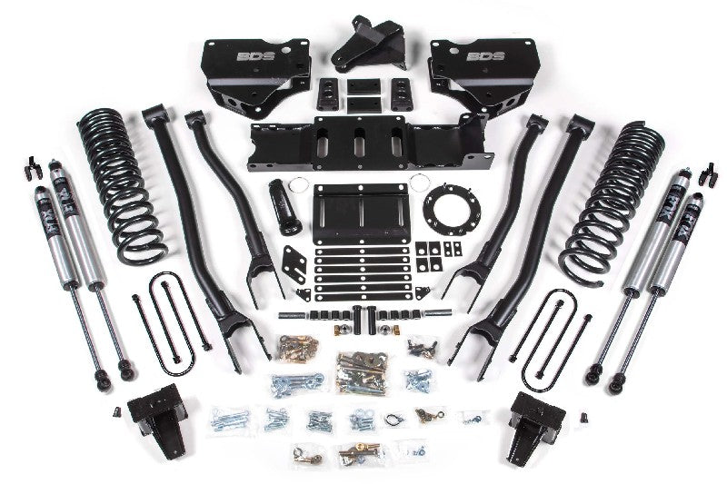 BDS 1695FS 5.5in 4-Link Lift Kit w/ FOX 2.0 Shocks | 2019-2023 Ram 3500 w/ Rear Overload Leaf