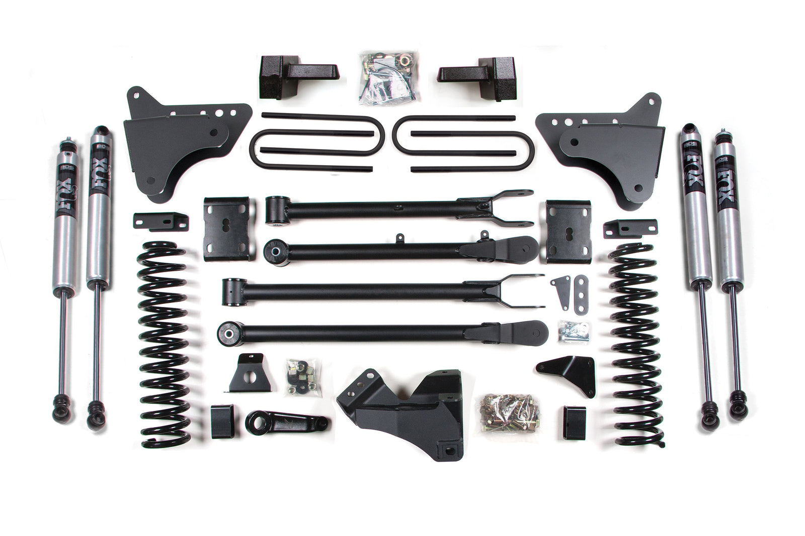 BDS 580FS 4in 4-Link Lift Kit w/ FOX 2.0 Shocks & Block Kit | 2011-2016 F250/F350 4WD