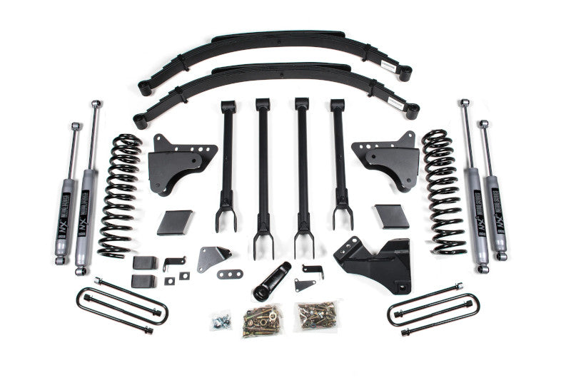 BDS 586H 6in 4-Link Lift Kit w/ NX2 Nitro Shocks & 2in Blocks | 2011-2016 F250/F350 4WD Gas