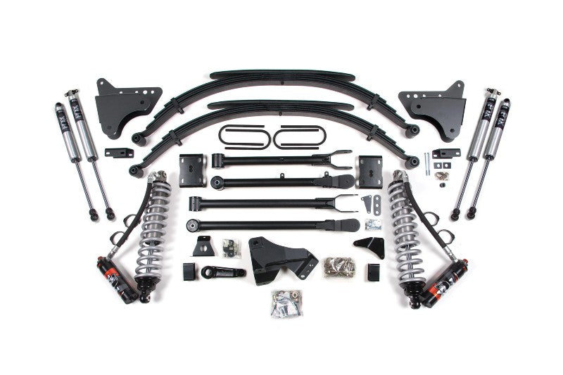 BDS 593FPE 4in 4-Link Lift Kit w/ FOX 2.5 Elite Shocks & Leaf Springs | 2011-2016 F250/F350