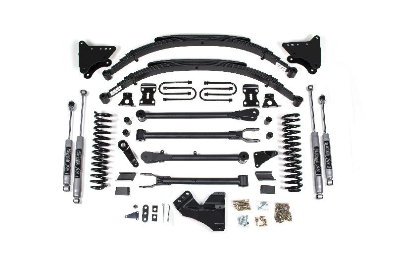 BDS 593H 4in 4-Link Lift Kit w/ NX2 Nitro Shocks & Leaf Springs | 2011-2016 F250/F350