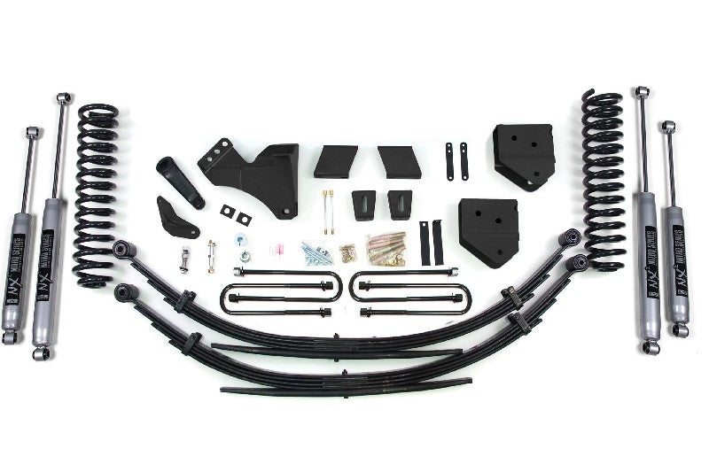 BDS 595H 6in Lift Kit w/ NX2 Nitro Shocks - Factory 3in Rear Block Lift | 2011-2016 F250/F350