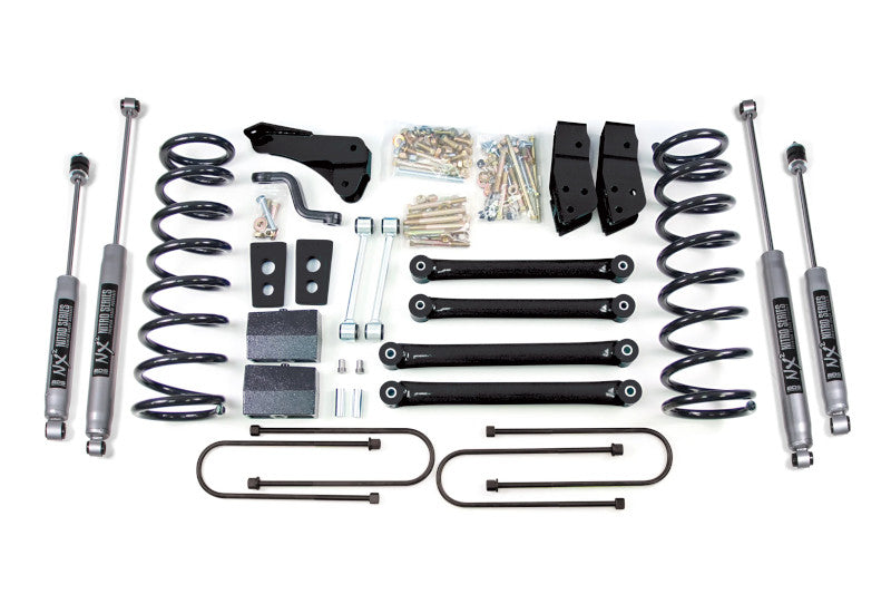 BDS 619H 4in Lift Kit w/ NX2 Nitro Shocks & Rear Block Kit | 2008 Ram 2500 Power Wagon 4WD w/ 3.5in Axle