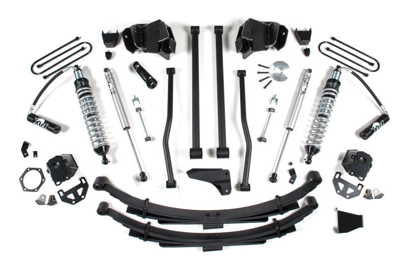 BDS 650F 6in Long Arm Lift Kit w/ FOX 2.5 Coilover Lift Kit & Leaf Springs | 2003-2007 Ram 2500/3500 4WD Diesel