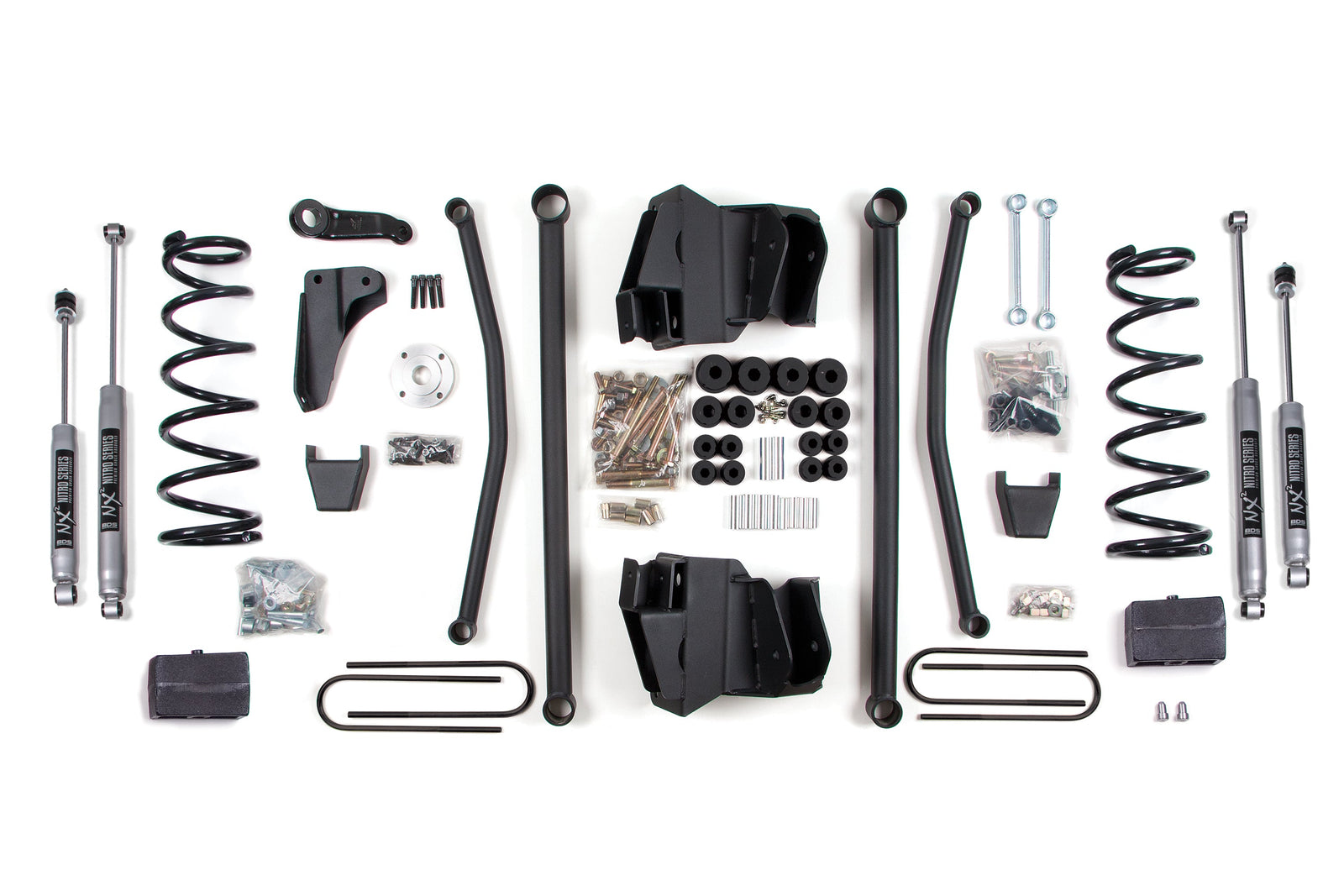 BDS 657H 6in Lift Kit w/ NX2 Nitro Shocks & Rear Block Kit | 2003-2007 Ram 2500/3500 4WD Gas w/ 3.5in Rear Axle