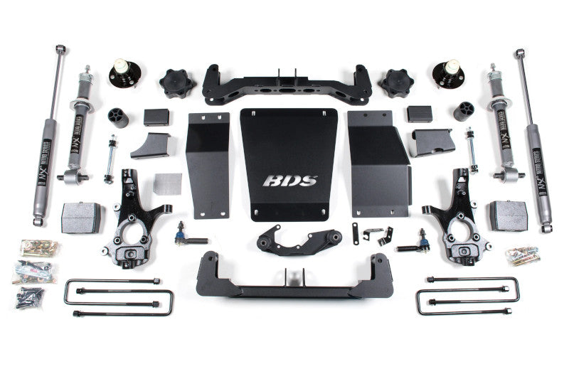 BDS 711H 6in Lift Kit w/ NX2 Nitro Shocks & Rear Blocks - Aluminum | 2014-2018 1500 4WD