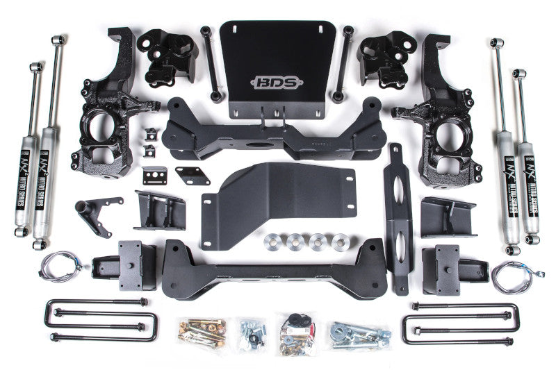 BDS 766H 5in Lift Kit w/ NX2 Nitro Shocks & 5in Block Kit | 20-24 Silverado/Sierra 2500HD/3500HD 4WD w/o Rear Overload