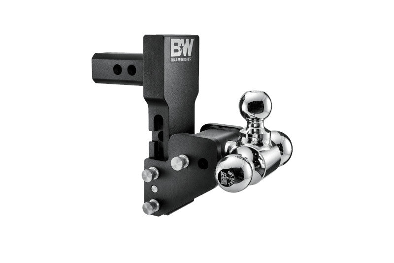 B&W TS10066BMP Black Multi-Pro Tri-Ball Hitch w/ 2in Shank, 4.5in Drop-5.5in Rise | Universal