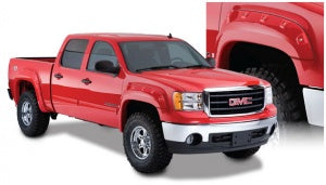 Bushwacker 40947-02 Cut-Out Style Front & Rear Fender Flare Fits | 2007.5-2014 Sierra 1500/2500HD/3500HD