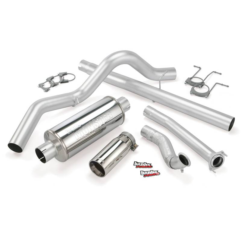 Banks 46298 Monster Exhaust System w/ Chrome Tip | 1994-1997 Ford 7.3L Powerstroke