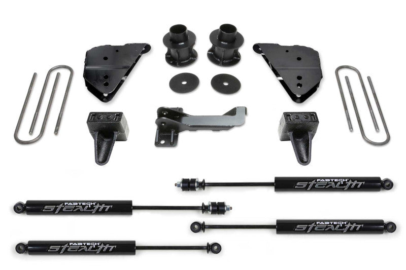 FabTech K2404M 4in Budget Lift Kit w/ Stealth Shocks | 2023-2024 F250/F350 4WD