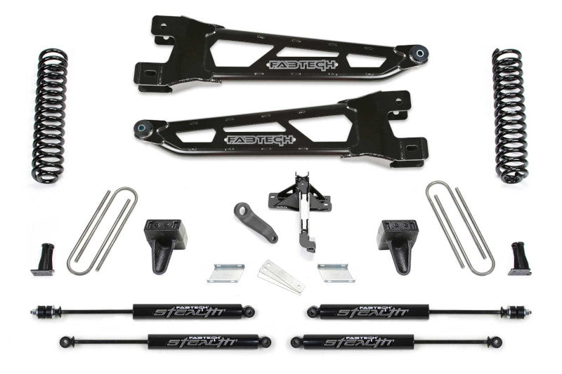 FabTech K2406M 4in Radius Arm Lift Kit w/ Stealth Shocks | 2023-2024 F250/F350 4WD