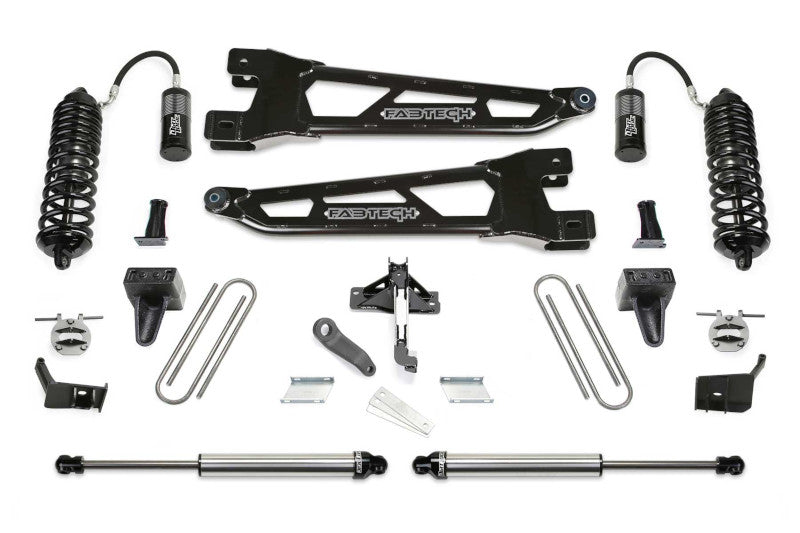 FabTech K2408DL 4in Radius Arm Lift Kit w/ Front Dirt Logic Coilovers | 2023-2024 F250/F350 4WD