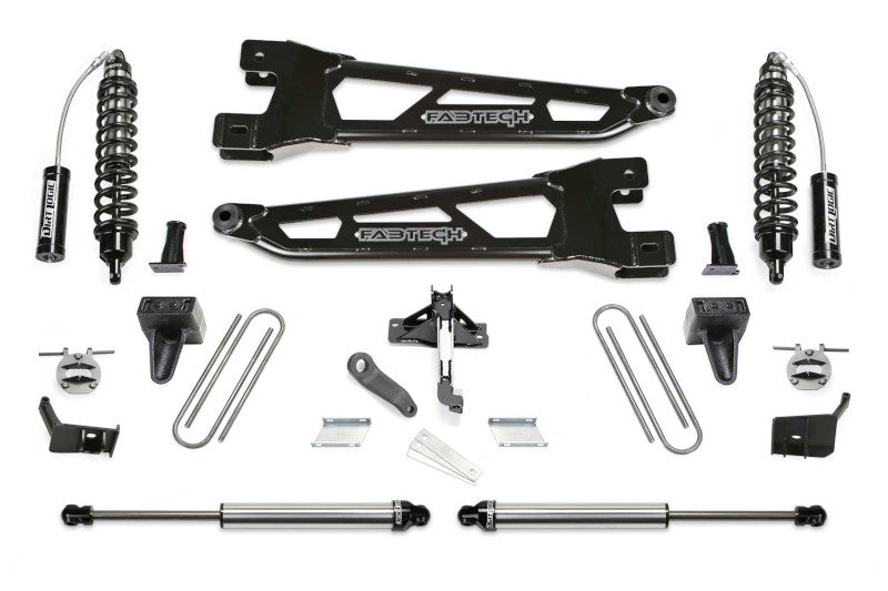 FabTech K2415DL 6in Radius Arm Lift Kit w/ Front Dirt Logic 2.5 Resi Coilovers | 2023-2024 F250/F350 4WD