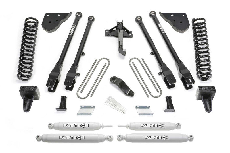 FabTech K2417 6in 4 Link Lift Kit w/ Performance Shocks | 2023-2024 F250/F350