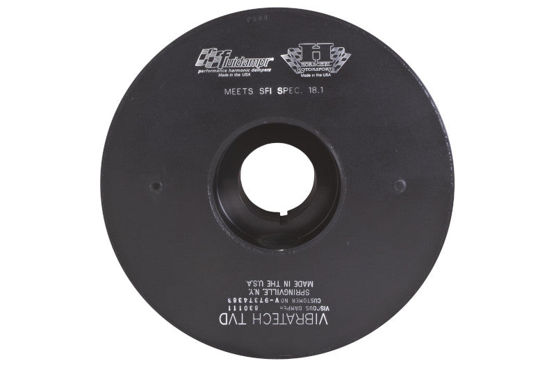 Fluidampr 830111 External Balance Steel Black Zinc Finish O.D. 8-3/8 In. Performance Damper | 2006-2010 GM 6.6L Duramax