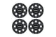 Ford Performance M-1007K-1808SD 18x8in Matter Black Wheel Kit | 2005-2022 F250/F350