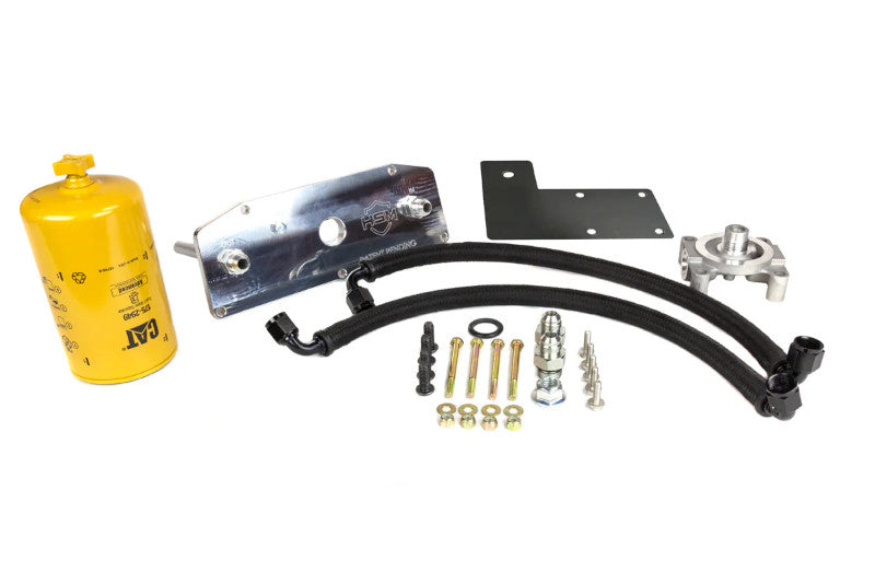 H&S Motorsports 121010 Lower Fuel Filter Upgrade Kit | 2023-2024 Ford 6.7L Powerstroke Short Bed