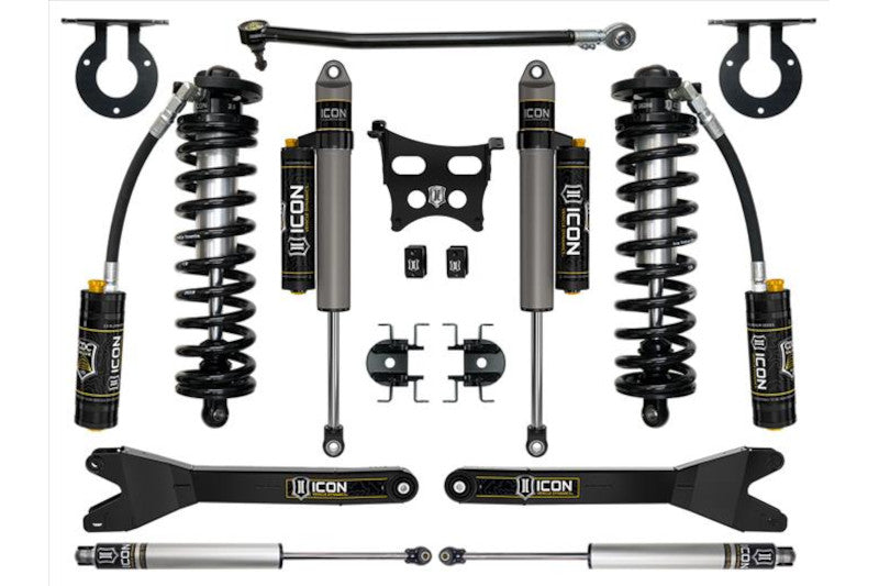 ICON K63164R 2.5-3in Stage 4 Coilover Conversion System w/ Radius Arms | 2023 F250/F350 4WD