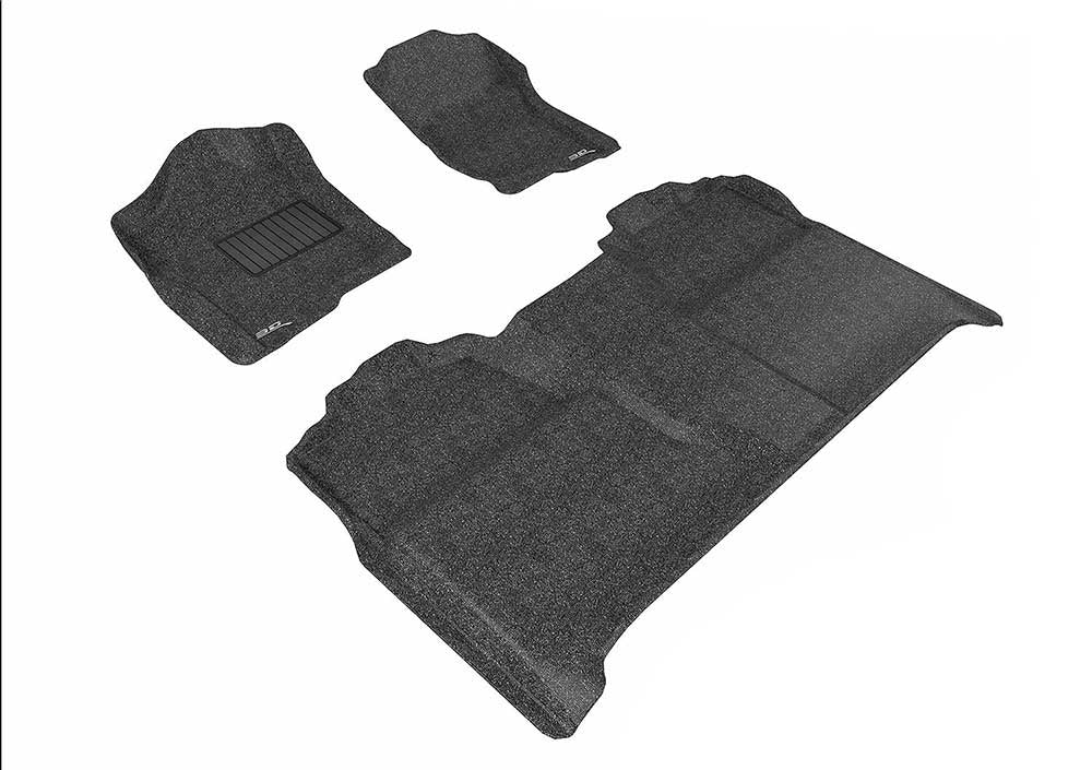 3DM L1CH04702209 Classic Black Floor Mats | 2007-2013 Silverado/Sierra 1500/2500HD/3500HD