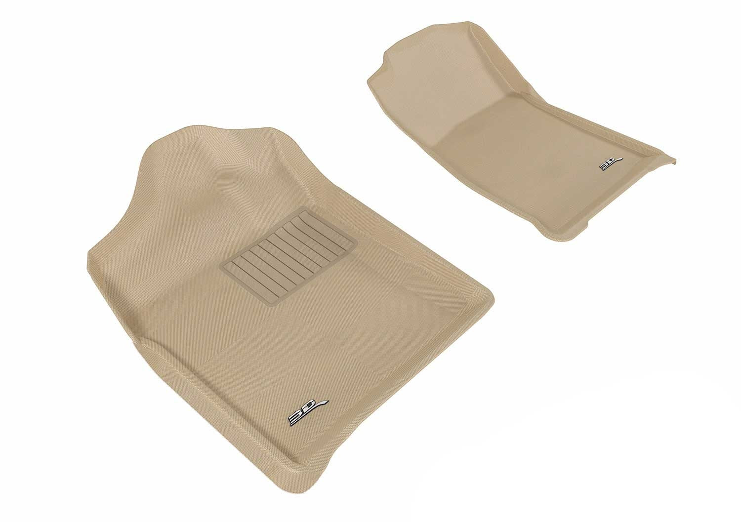 3DM L1CH05111502 Kagu Tan Front Floor Mats | 2007-2013 Silverado/Sierra 1500/2500HD/3500HD