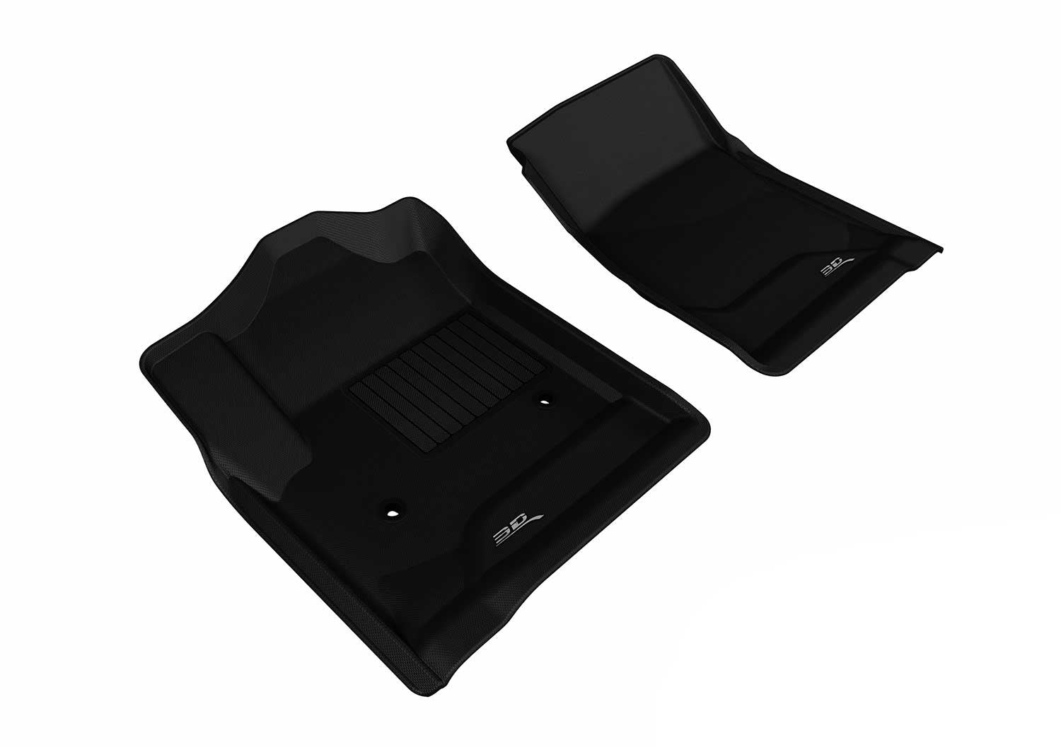 3DM L1CH05611509 Kagu Black Front Floor Mats | 2014-2017 Silverado/Sierra 1500/2500HD/3500HD