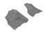 3DM L1DG01712201 Classic Gray Front Floor Mats | 2009-2012 Dodge Ram 1500/2500/3500