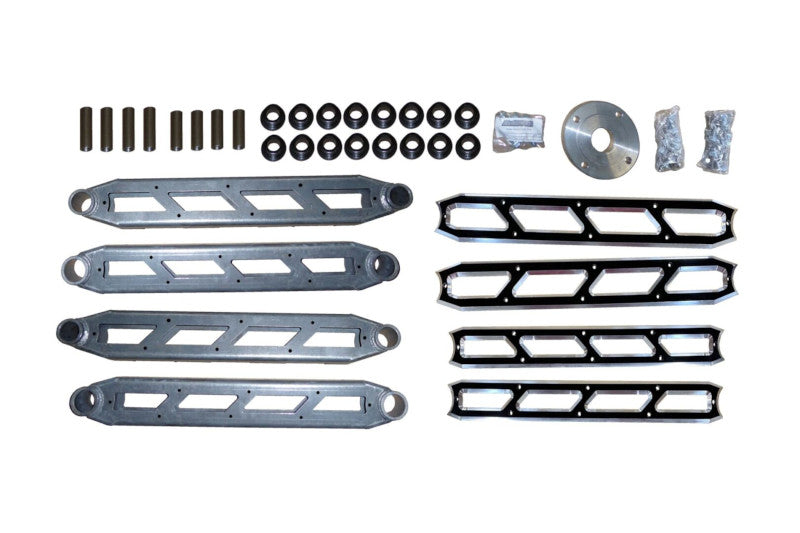 McGaughys 51211 Rear Boxed 4-Link Kit w/ Black Billet Face Plates | 2014-2023 Ram 2500