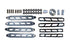 McGaughys 51211 Rear Boxed 4-Link Kit w/ Black Billet Face Plates | 2014-2023 Ram 2500