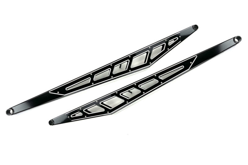 McGaughys 51321 Traction Bar Billet Face Plates - Black | GM/Dodge/Ford Truck