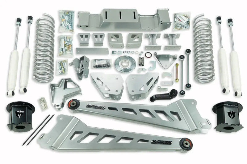 McGaughys 54416 8in Radius Arm Lift Kit - Silver | 2019-2023 Ram 2500 4WD Air Ride