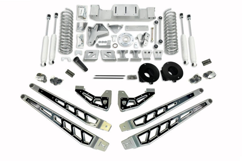 McGaughys 54426 6in 4-Link Lift Kit - Silver | 2019-2023 Ram 2500 4WD Air Ride