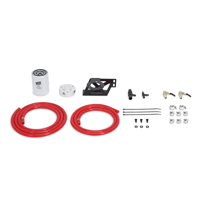 Mishimoto MMCFK-F2D-08RD Red Coolant Filter Kit | 2008-2010 Ford F250/F350 Powerstroke 6.4L